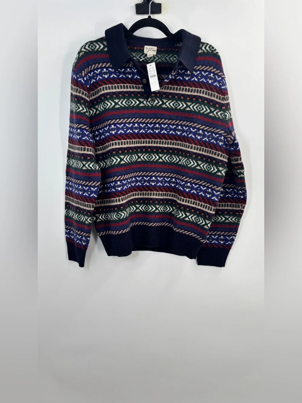 J.Crew Fair Isle sweater-polo in wool
